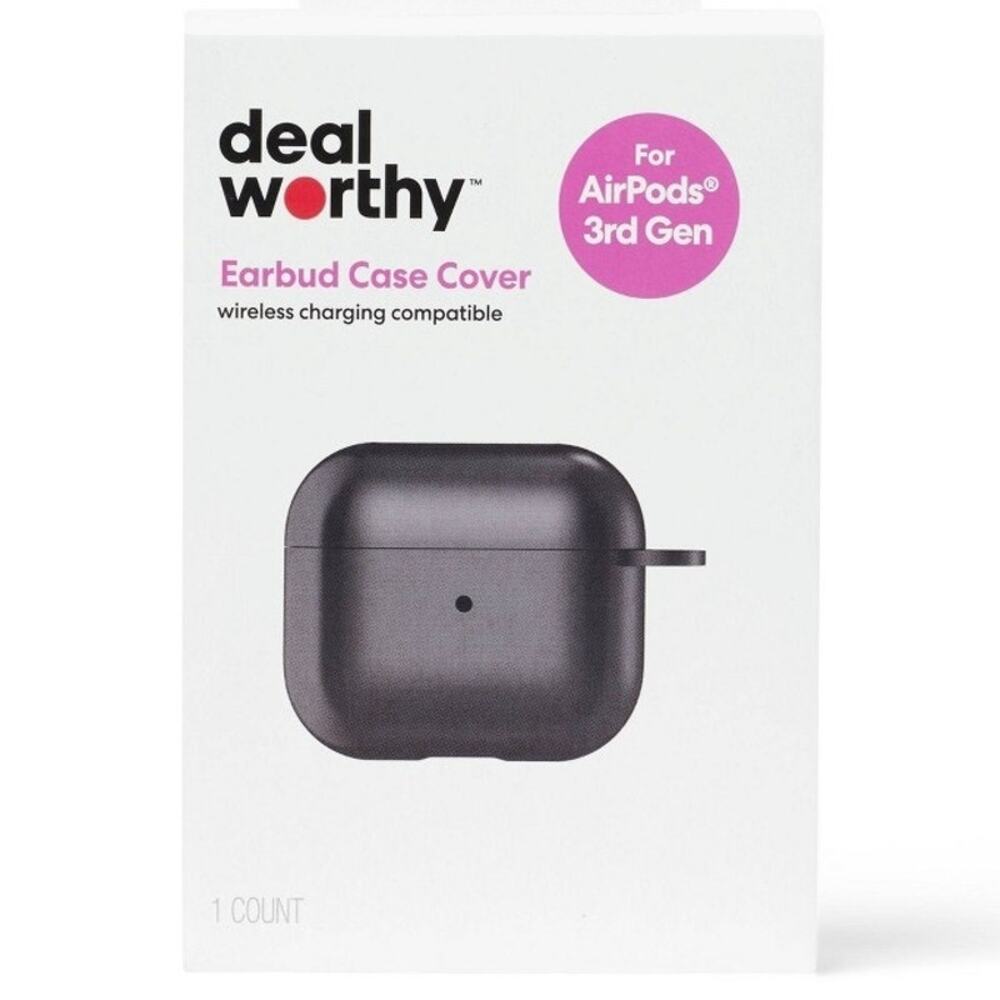 Dealworthy Silicone Case Cover for AirPods Pro (3rd Generation) Case, Black